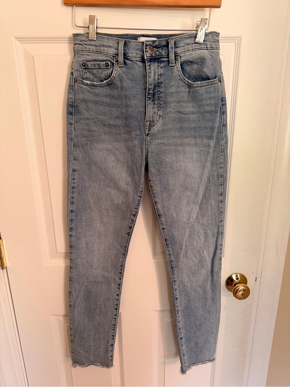 pistola Light Blue High-Rise Tapered Jeans